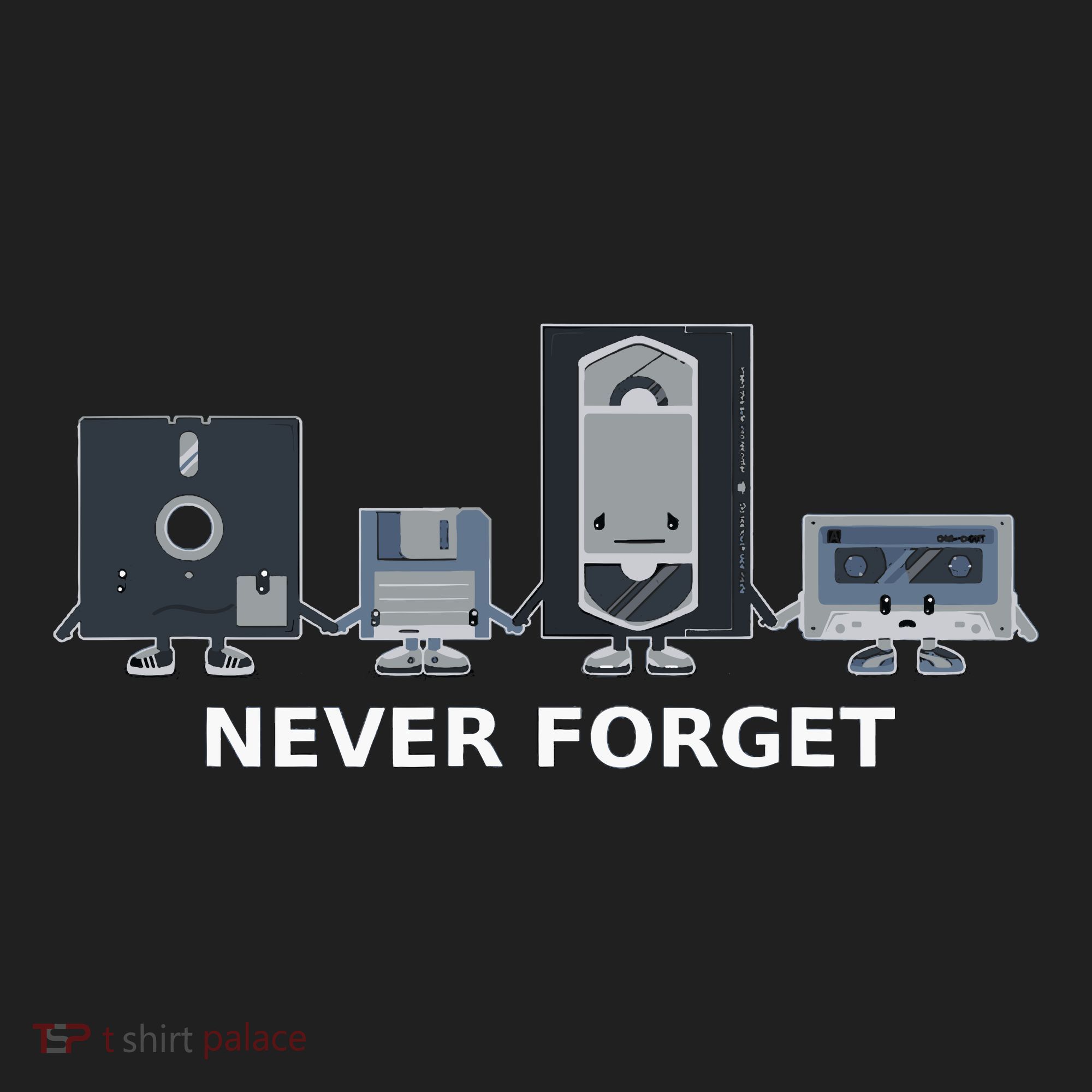 Floppy Disk Vhs Cassette Never Forget Geek History Golf Towel
