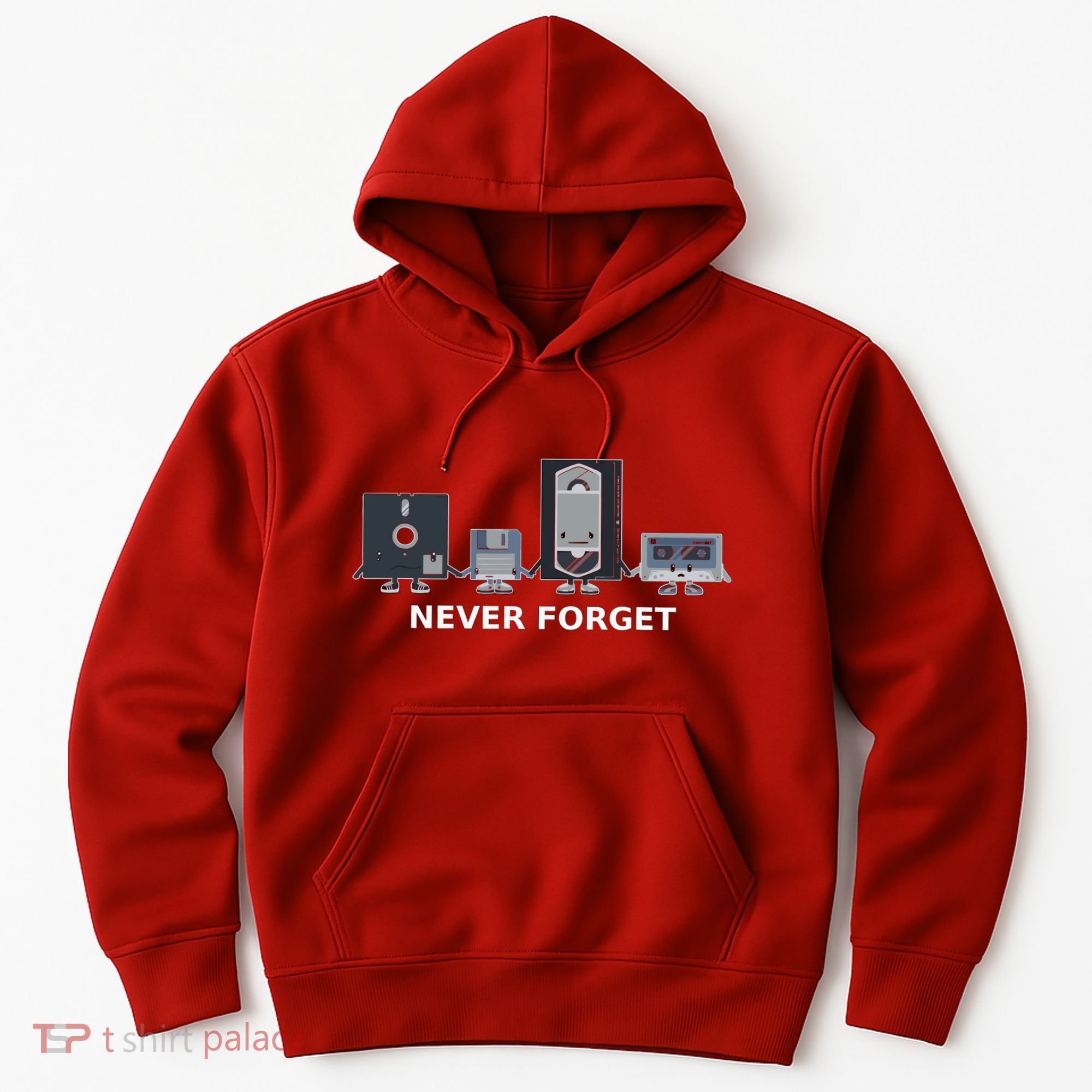 Floppy Disk Vhs Cassette Never Forget Geek History Hoodie