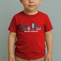 Floppy Disk Vhs Cassette Never Forget Geek History Toddler T-Shirt thumb 2