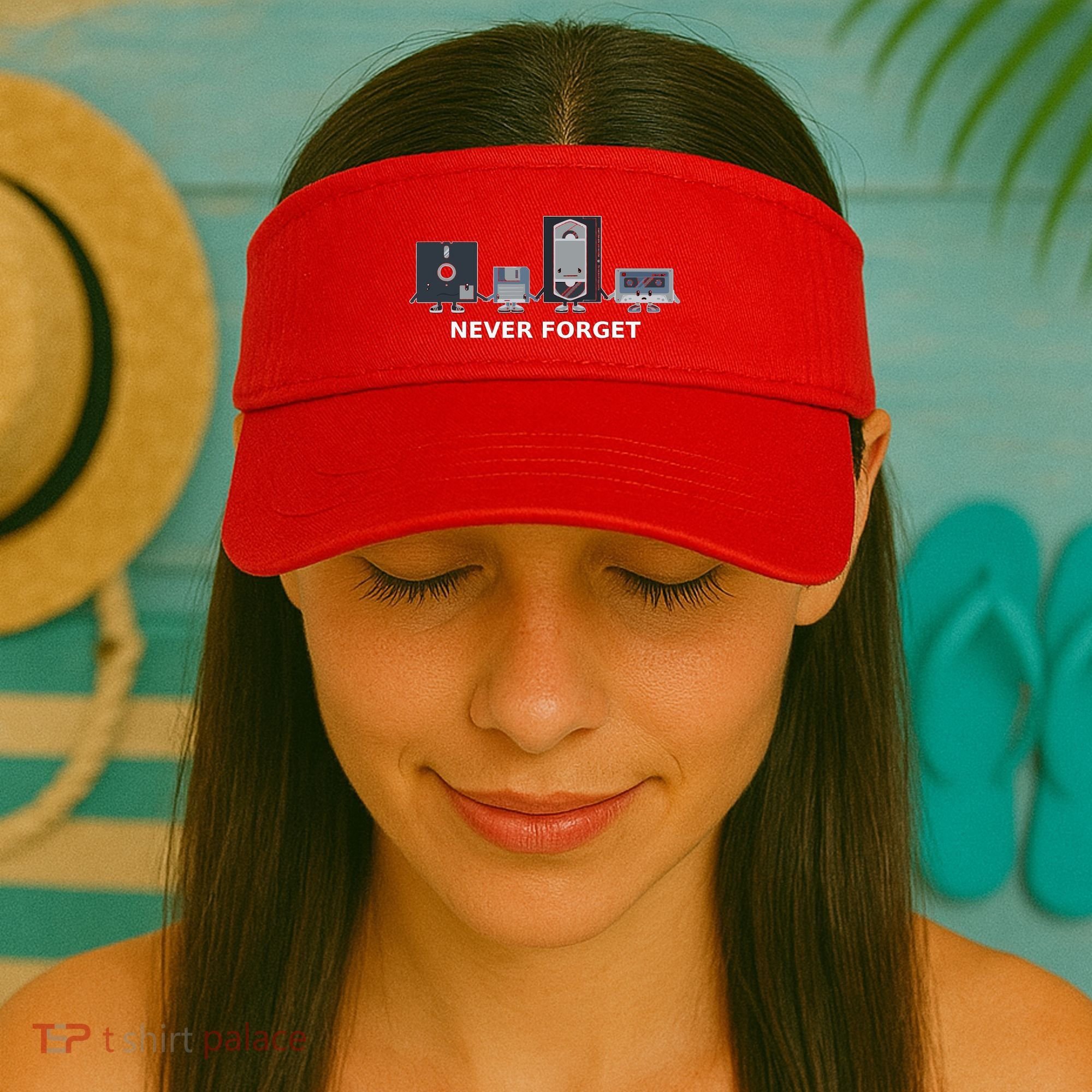 Floppy Disk Vhs Cassette Never Forget Geek History Visor