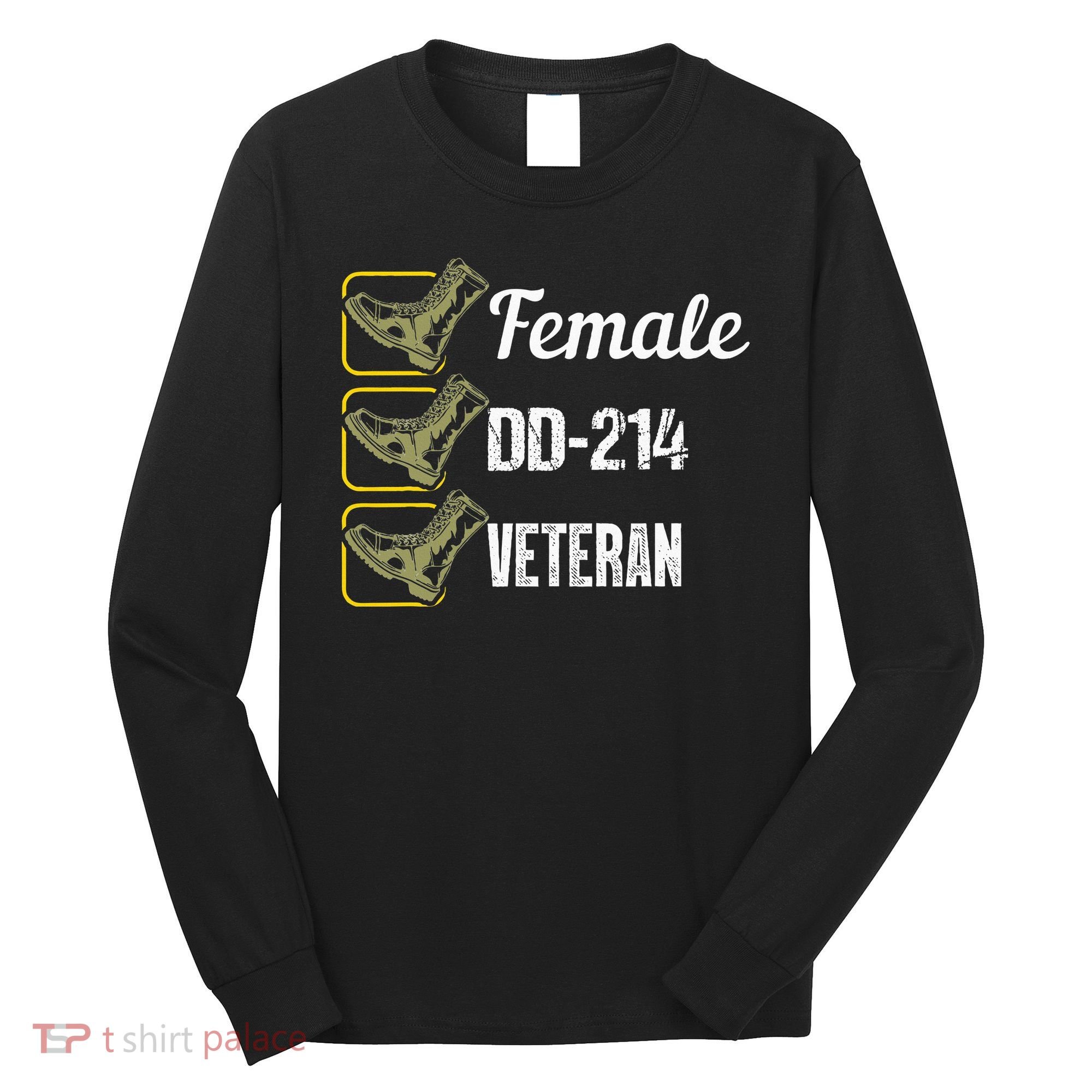Female Dd214 Veteran Long Sleeve Shirt