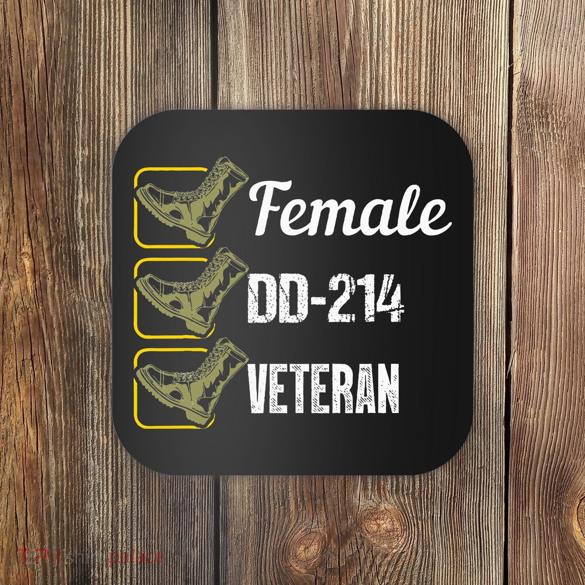 Female Dd214 Veteran Coaster