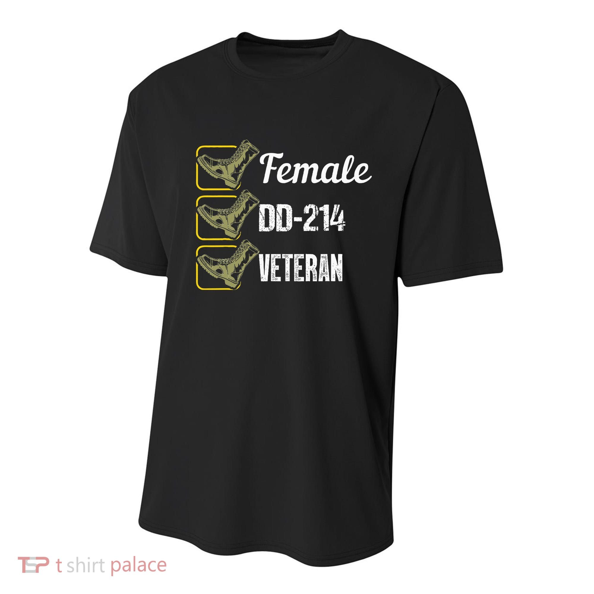 Female Dd214 Veteran Youth Performance Sprint T-Shirt