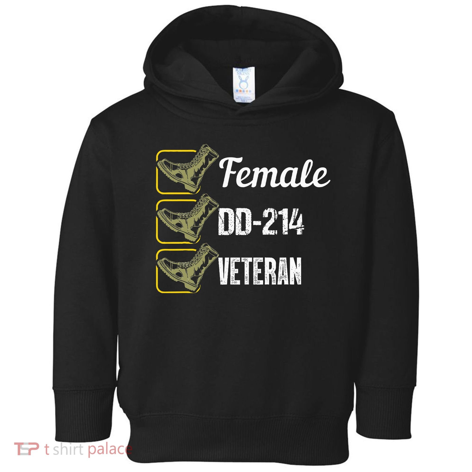 Female Dd214 Veteran Toddler Hoodie