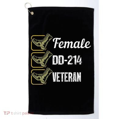 Female Dd214 Veteran Golf Towel