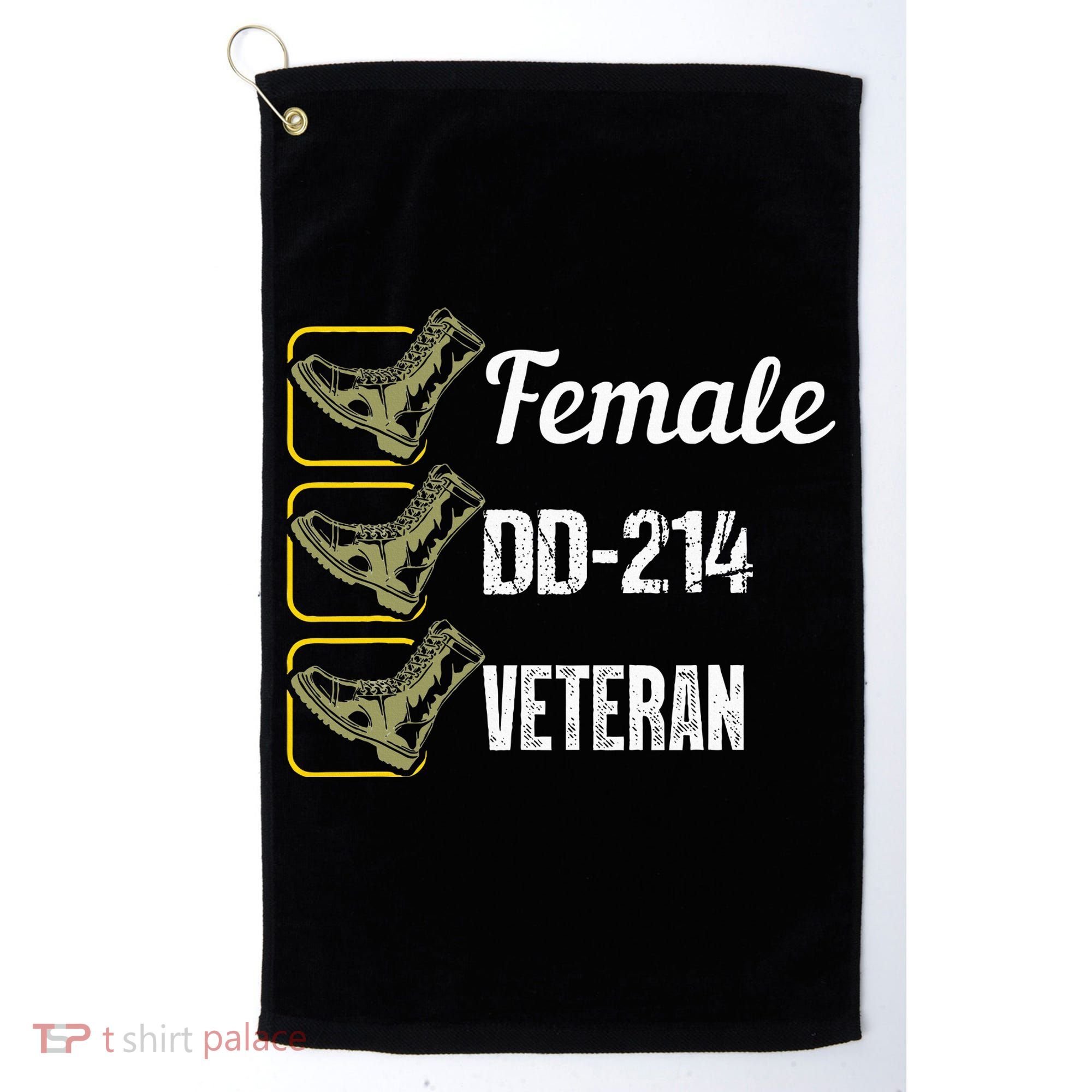 Female Dd214 Veteran Golf Towel