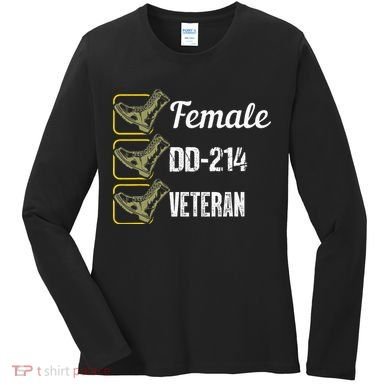 Female Dd214 Veteran Women's Long Sleeve Shirt