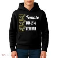 Female Dd214 Veteran Kids Hoodie thumb 4