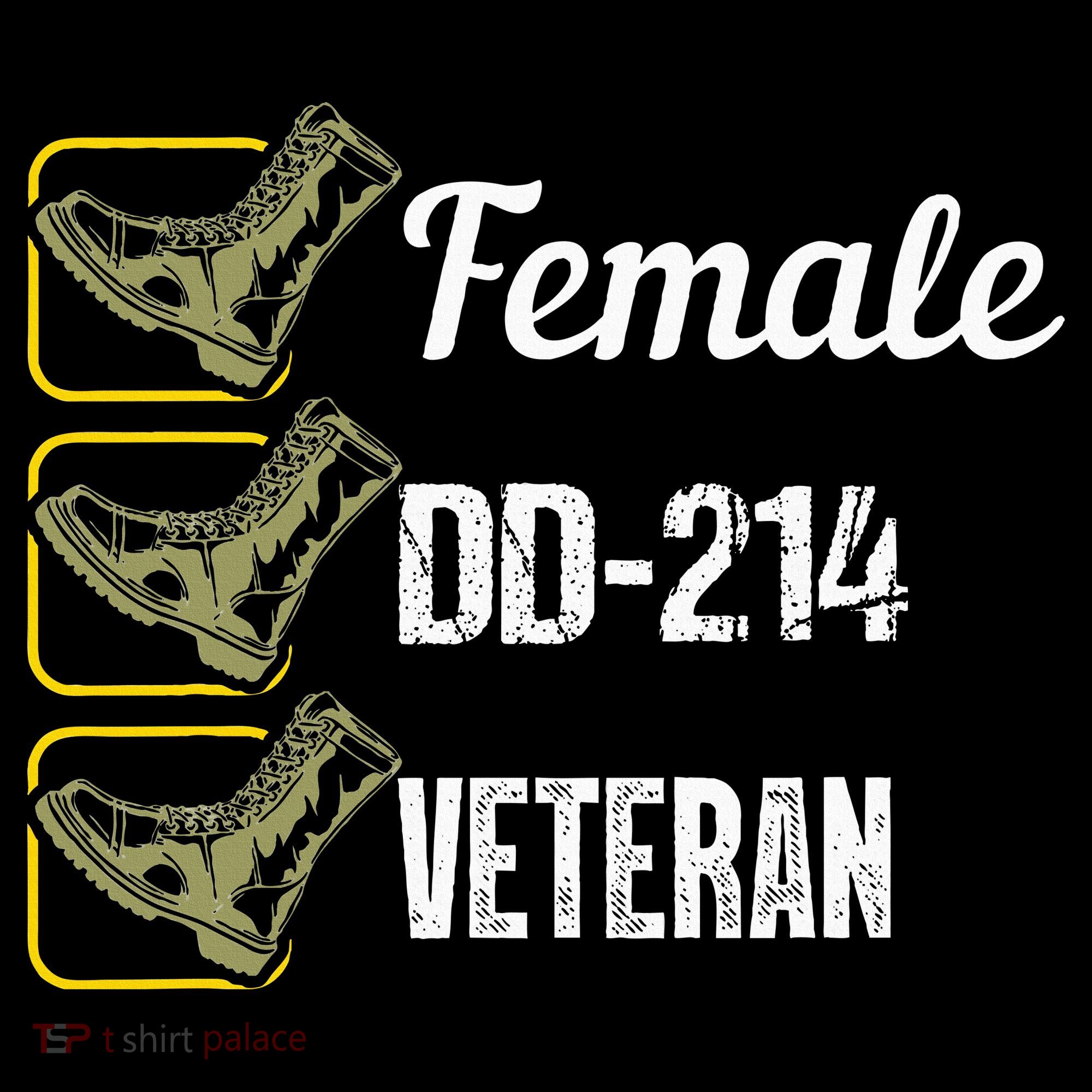Female Dd214 Veteran Kids T-Shirt