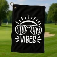 Field Day Vibes Summer Golf Towel thumb 1