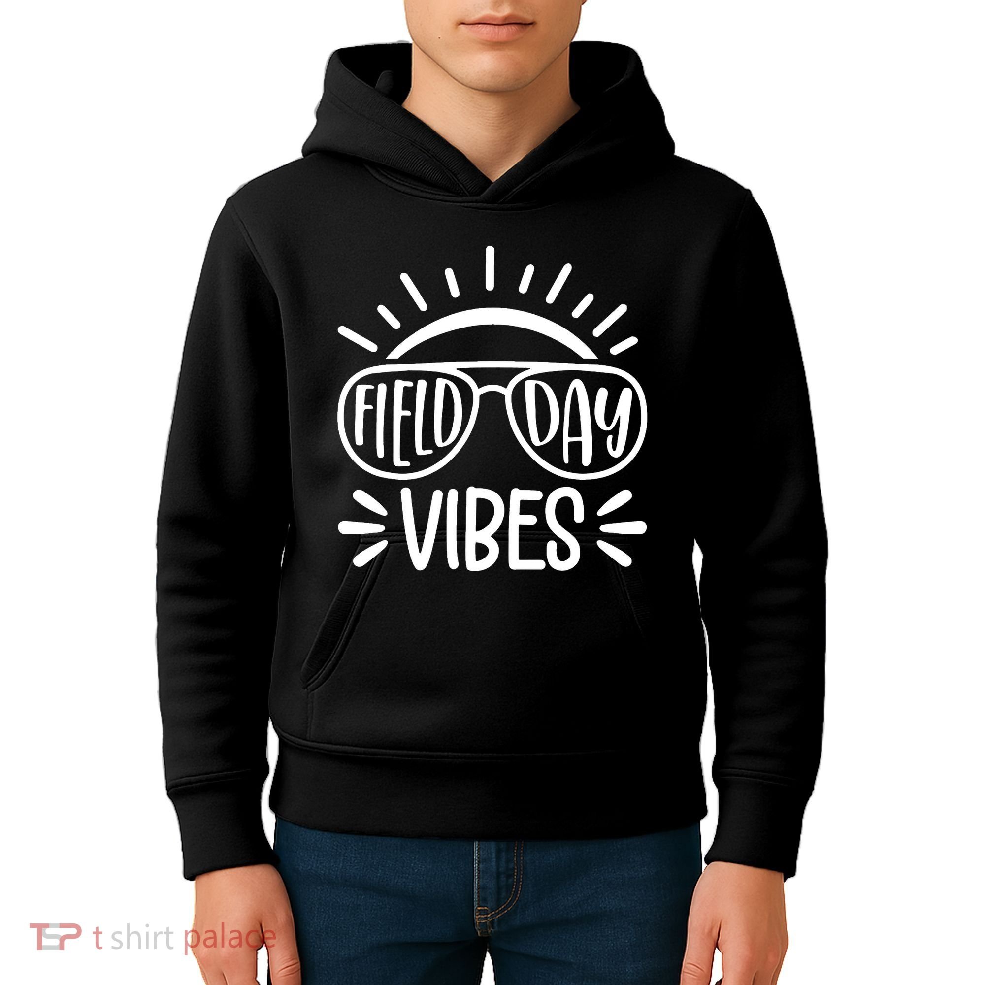 Field Day Vibes Summer Kids Hoodie