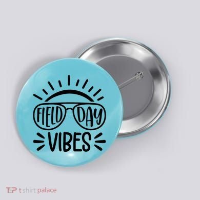Field Day Vibes Summer Button