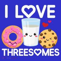 Funny Donut Valentine's Day I Love Threesomes Adult Humor Gift T-Shirt thumb 7