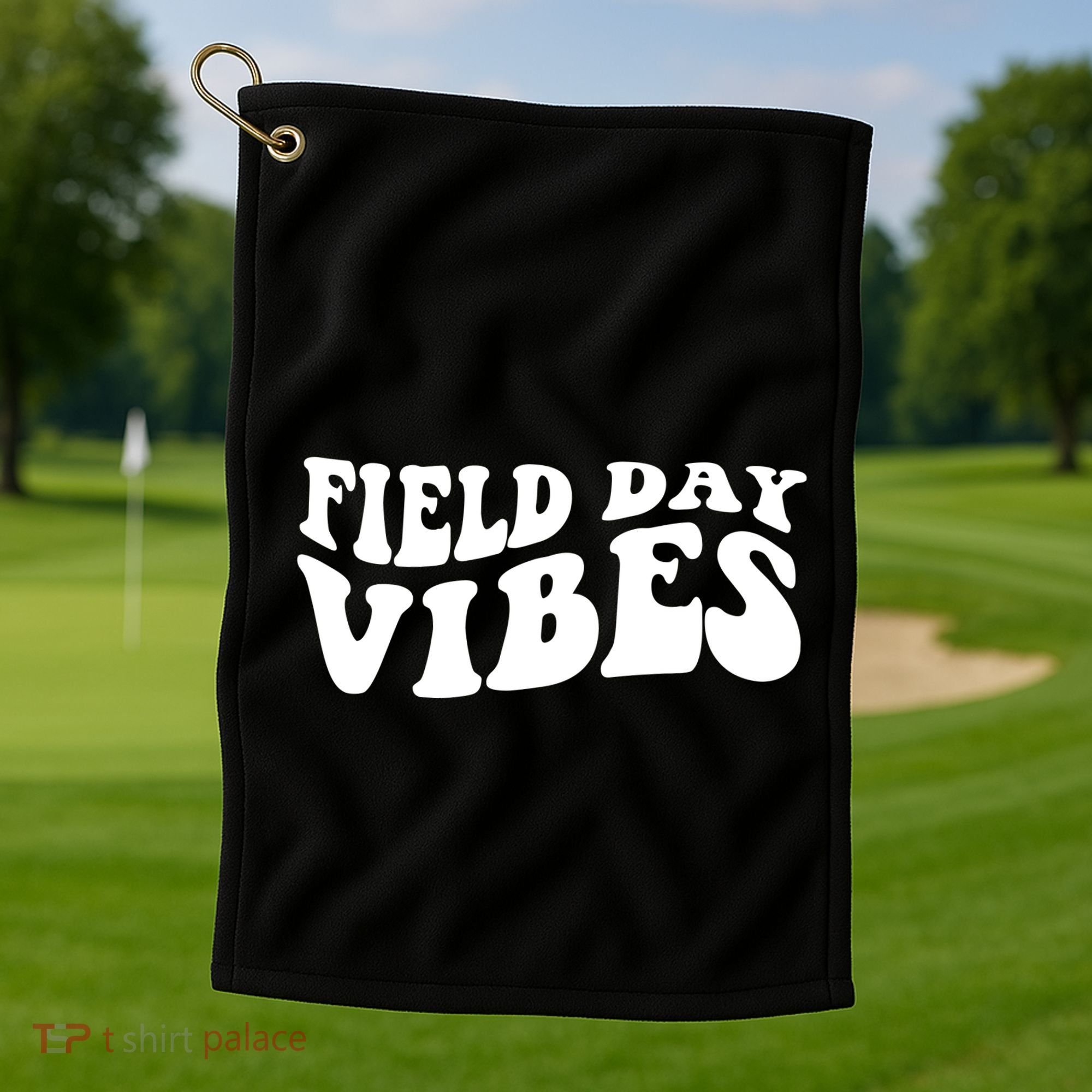 Field Day Vibes Retro Golf Towel