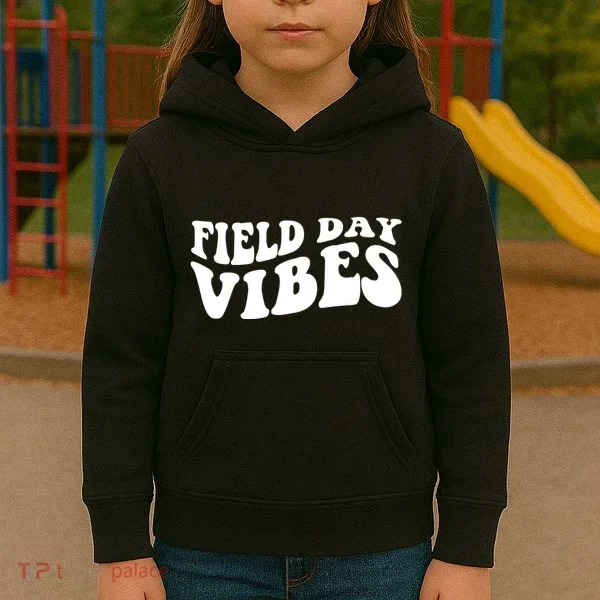 Field Day Vibes Retro Kids Hoodie