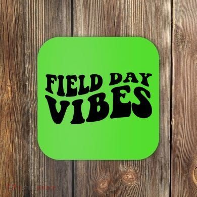 Field Day Vibes Retro Coaster