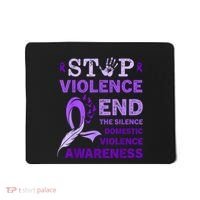 Family Domestic Violence Awareness Purple Ribbon Mousepad thumb 0