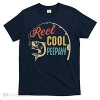 Fathers Day Vintage Fishing Reel Cool Peepaw T-Shirt thumb 0