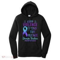 Family Domestic Violence Awareness Purple Ribbon Women's Hoodie thumb 0