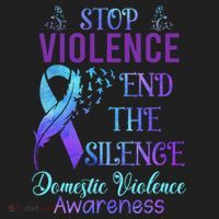 Family Domestic Violence Awareness Purple Ribbon Hat thumb 2