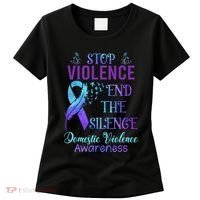 Family Domestic Violence Awareness Purple Ribbon Women's T-Shirt thumb 0