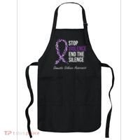 Family Domestic Violence Awareness Purple Ribbon Apron thumb 0