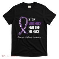 Family Domestic Violence Awareness Purple Ribbon T-Shirt thumb 0