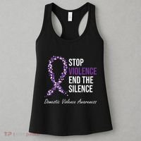 Family Domestic Violence Awareness Purple Ribbon Women's Tank Top thumb 3