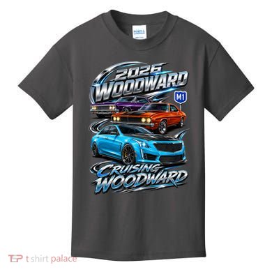 Future Detroit Velocity | 2026 Woodward Ave M1 Kids T-Shirt
