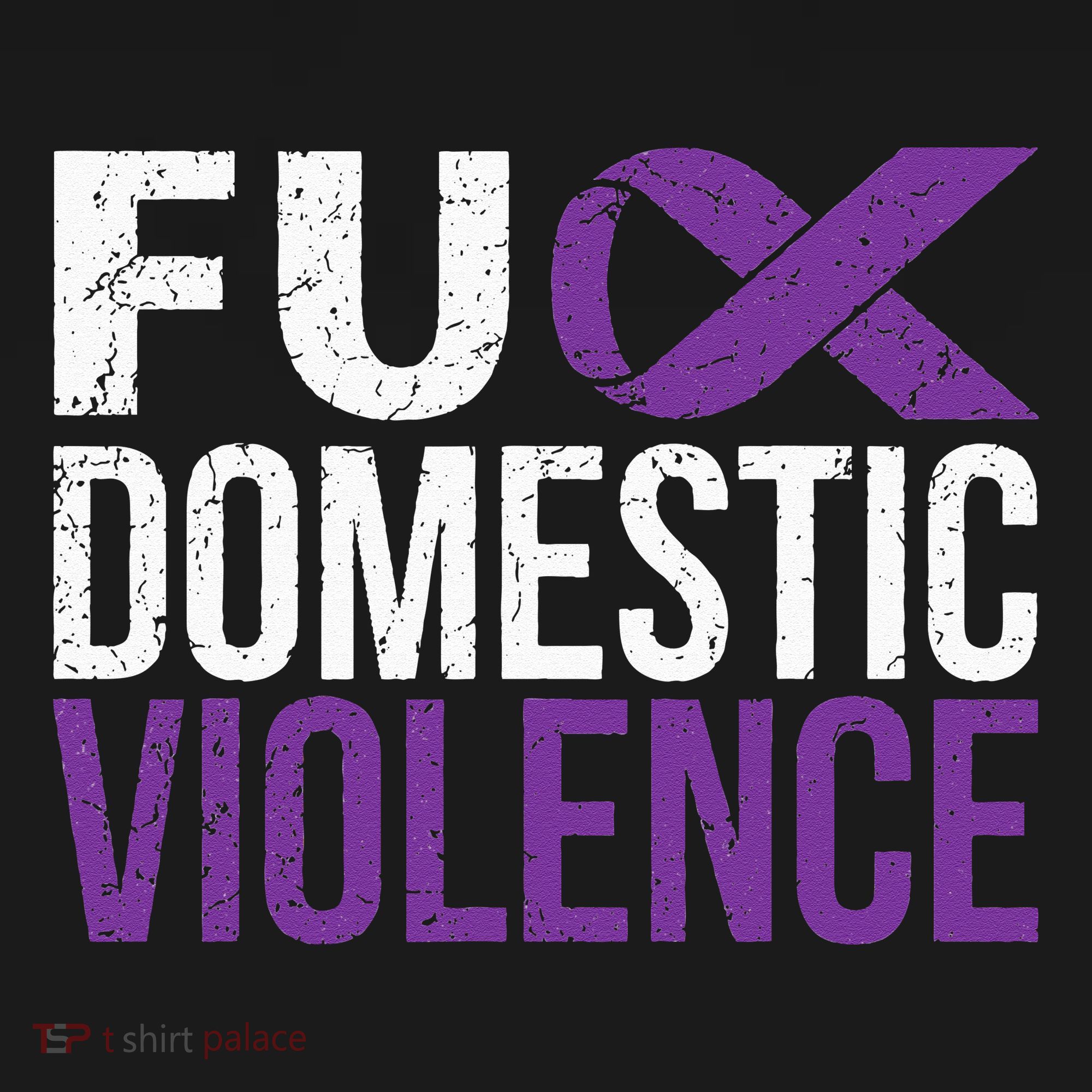 Fuck Domestic Violence Awareness Purple Ribbon Bucket Hat
