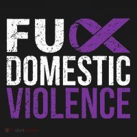 Fuck Domestic Violence Awareness Purple Ribbon Mousepad thumb 1