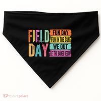 Field Day Vibes Fun Day Fun In The Sun Last Day Of School Gift USA-Made Doggie Bandana thumb 0