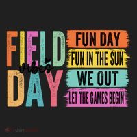 Field Day Vibes Fun Day Fun In The Sun Last Day Of School Gift Golf Towel thumb 3
