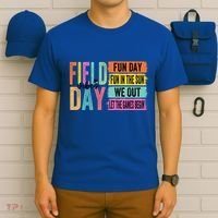 Field Day Vibes Fun Day Fun In The Sun Last Day Of School Gift T-Shirt thumb 6