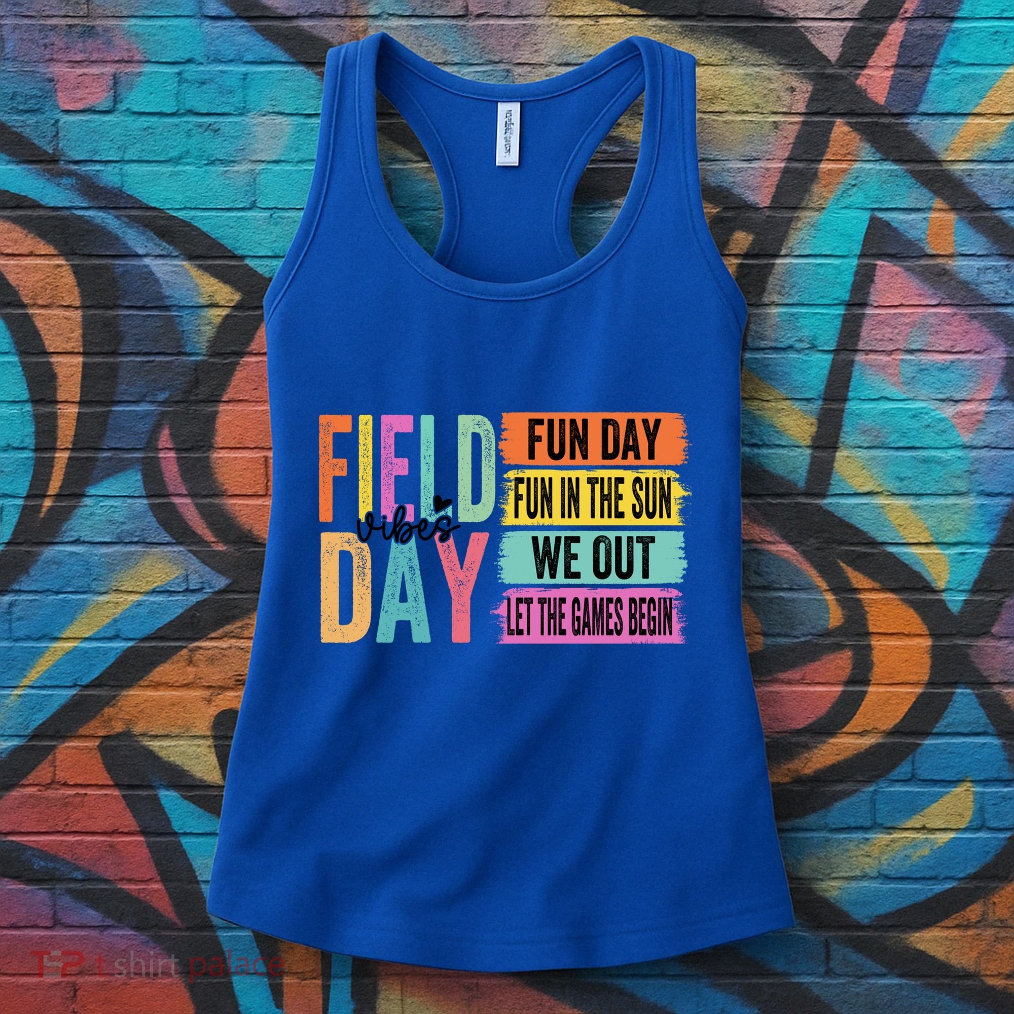 Field Day Vibes Fun Day Fun In The Sun Last Day Of School Gift Women's Tank Top