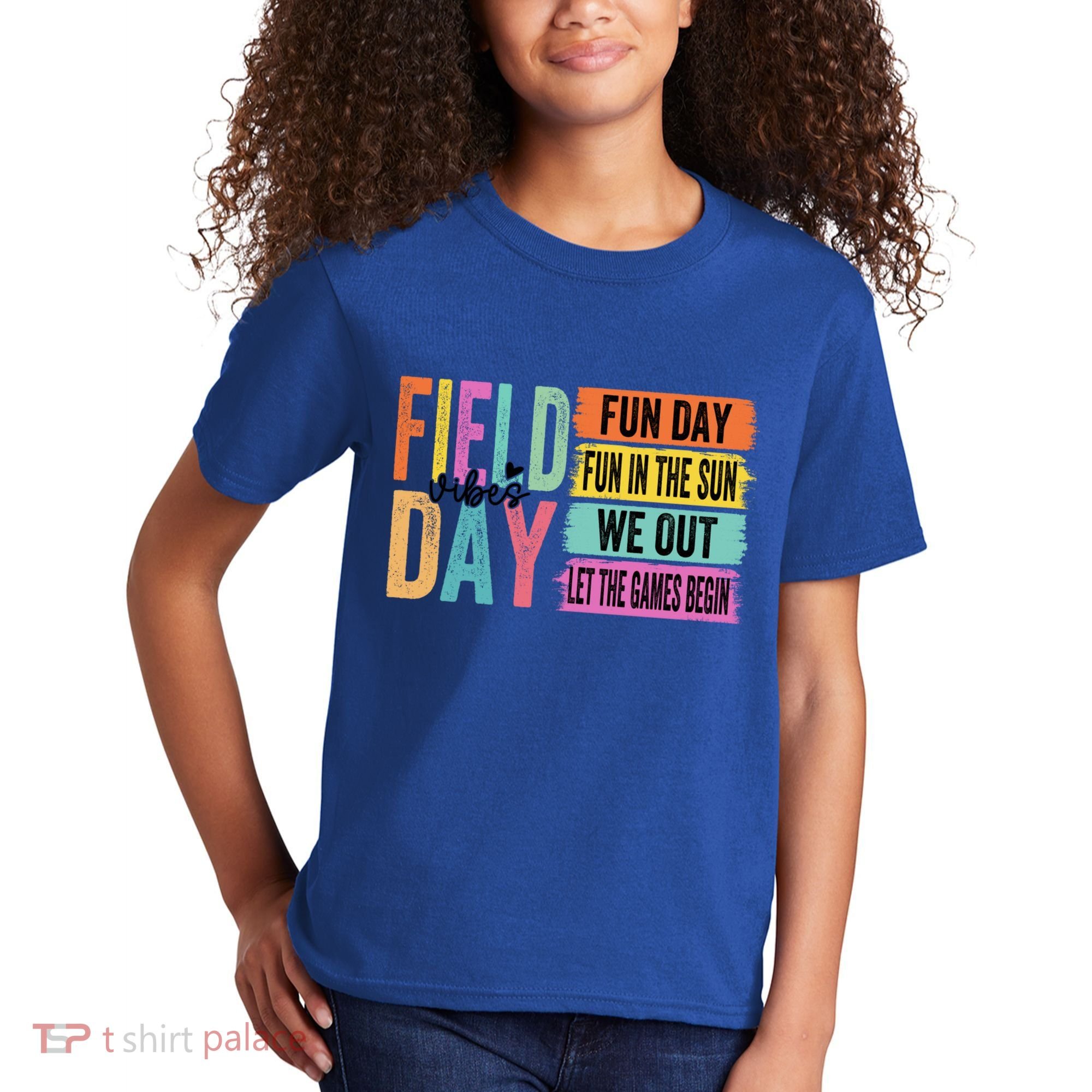 Field Day Vibes Fun Day Fun In The Sun Last Day Of School Gift Kids T-Shirt