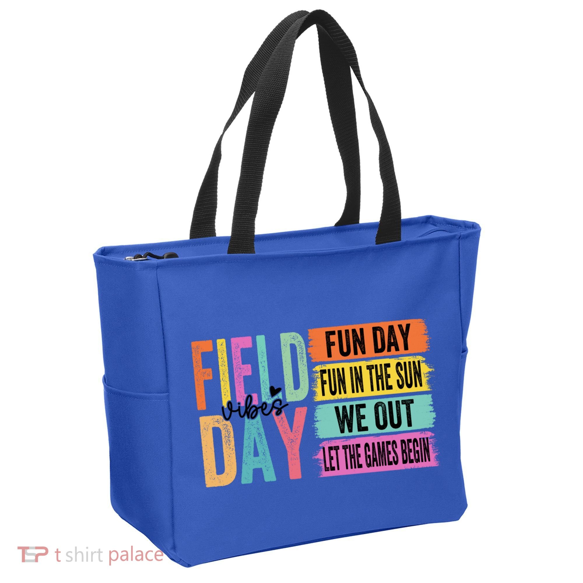 Field Day Vibes Fun Day Fun In The Sun Last Day Of School Gift Tote Bag
