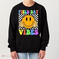 Field Day Vibes Smile Face 1st Day Of School Students And Teachers Women's Sweatshirt thumb 0