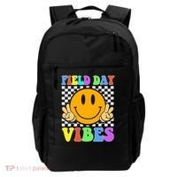 Field Day Vibes Smile Face 1st Day Of School Students And Teachers Backpack thumb 0