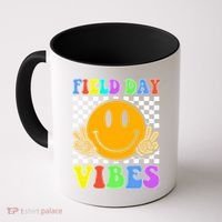 Field Day Vibes Smile Face 1st Day Of School Students And Teachers Coffee Mug thumb 0