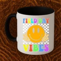 Field Day Vibes Smile Face 1st Day Of School Students And Teachers Coffee Mug thumb 2