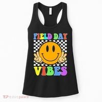 Field Day Vibes Smile Face 1st Day Of School Students And Teachers Women's Tank Top thumb 0