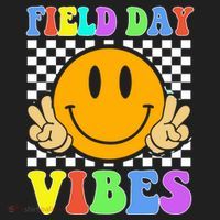 Field Day Vibes Smile Face 1st Day Of School Students And Teachers Hat thumb 2