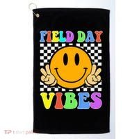 Field Day Vibes Smile Face 1st Day Of School Students And Teachers Golf Towel thumb 0