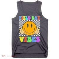 Field Day Vibes Smile Face 1st Day Of School Students And Teachers Tank Top thumb 0