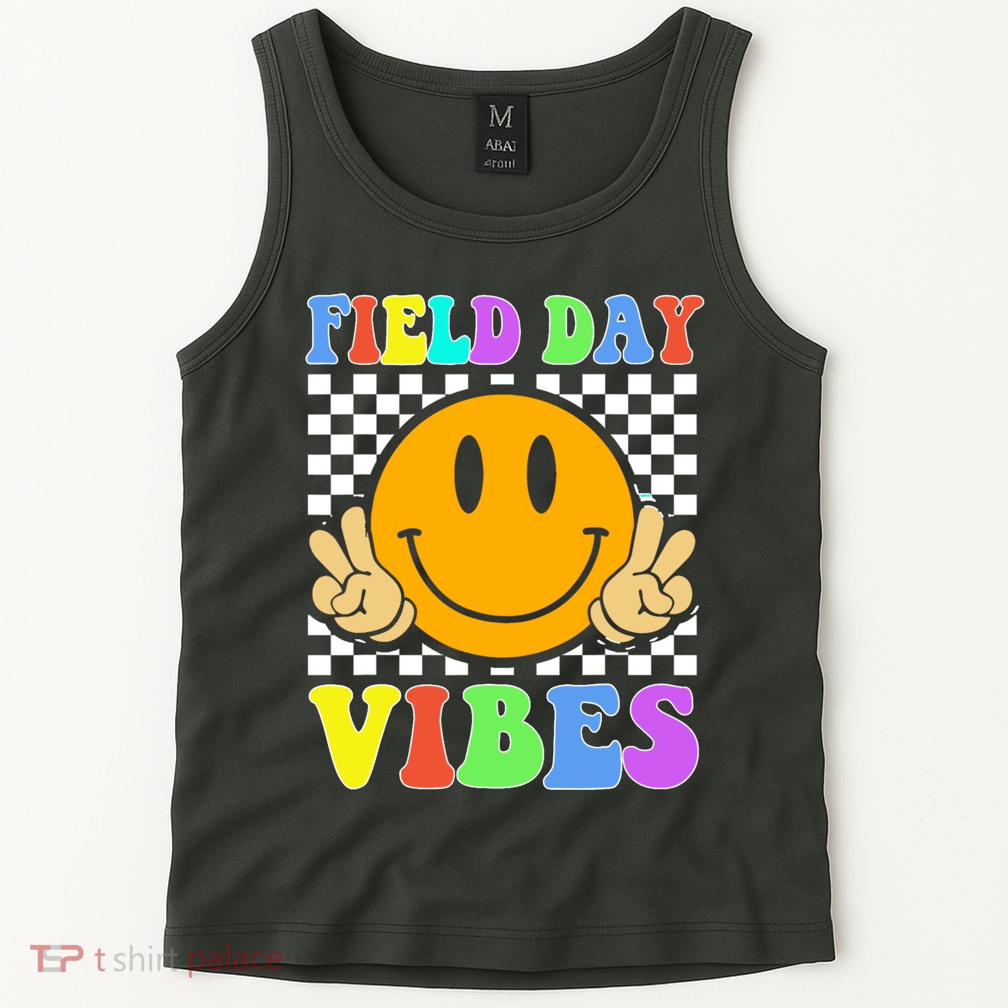 Field Day Vibes Smile Face 1st Day Of School Students And Teachers Tank Top