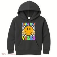 Field Day Vibes Smile Face 1st Day Of School Students And Teachers Kids Hoodie thumb 0