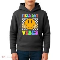 Field Day Vibes Smile Face 1st Day Of School Students And Teachers Kids Hoodie thumb 4