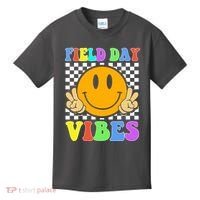 Field Day Vibes Smile Face 1st Day Of School Students And Teachers Kids T-Shirt thumb 0