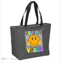 Field Day Vibes Smile Face 1st Day Of School Students And Teachers Tote Bag thumb 2